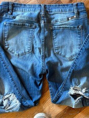 KanCan Distressed Medium Blue Skinny Jeans